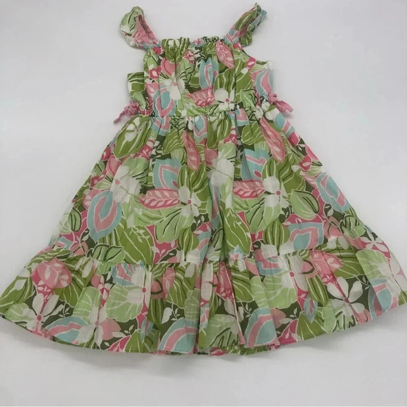 2 Piece Janie & Jack Hawaiian Dress Set 12-18M - Picture 2 of 7